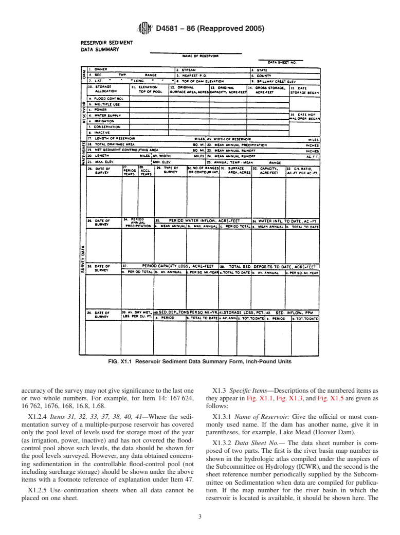 ASTM D4581-86(2005) - Standard Guide for Measurement of Morphologic Characteristics of Surface Water Bodies (Withdrawn 2013)