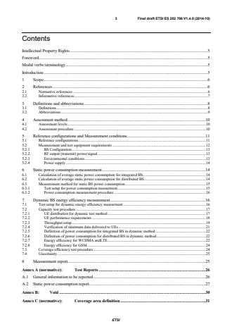ETSI ES 202 706 V1.4.0 (2014-10) - Environmental Engineering (EE); Measurement method for power consumption and energy efficiency of wireless access network equipment