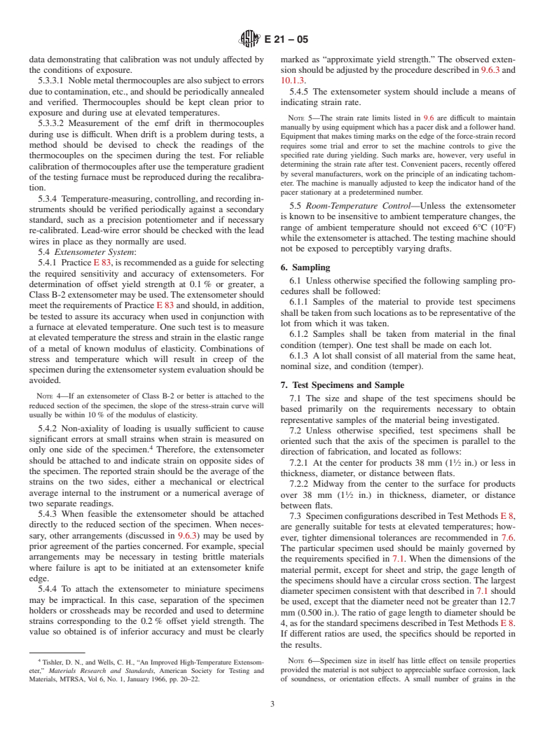 ASTM E21-05 - Standard Test Methods for Elevated Temperature Tension Tests of Metallic Materials