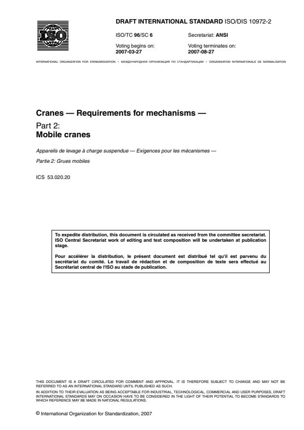 ISO/DIS 10972-2