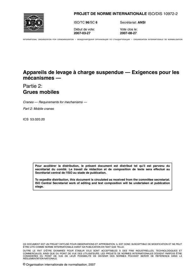 ISO/DIS 10972-2