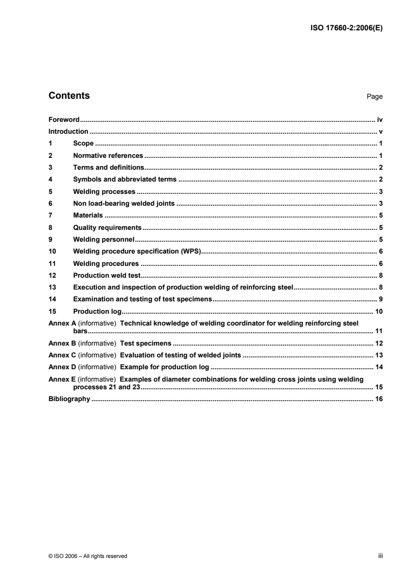 ISO 17660-2:2006 ISO 17660-2:2006 - Welding — Welding of reinforcing steel — Part 2: Non load-bearing welded joints
Released:9/1/2006