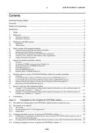 ETSI TR 103 282 V1.1.1 (2014-07) - Network Technologies (NTECH); ENUM/ENUM-like options for Number Portability and actual use cases