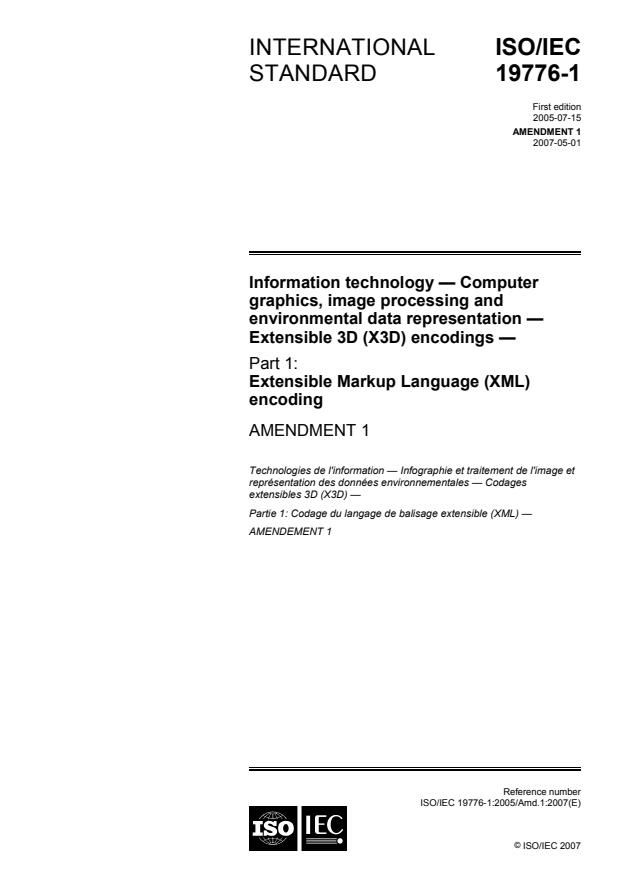ISO/IEC 19776-1:2005/Amd 1:2007