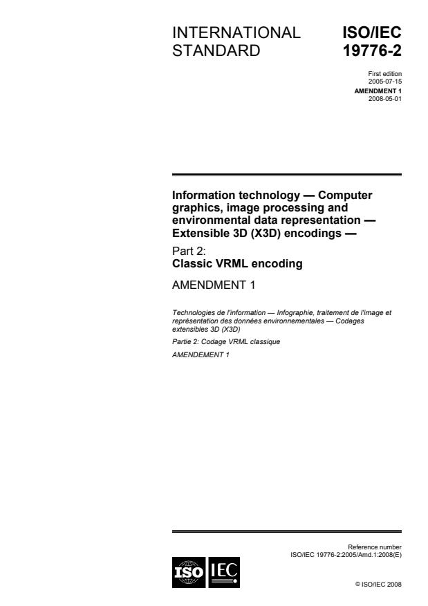 ISO/IEC 19776-2:2005/Amd 1:2008