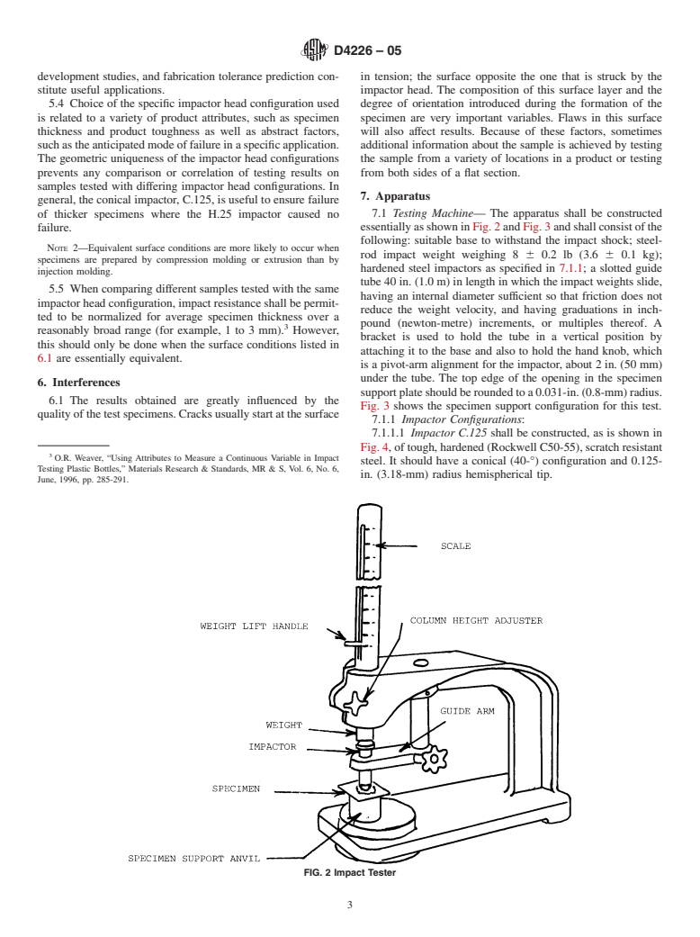 ASTM D4226-05 - Standard Test Methods for Impact Resistance of Rigid Poly(Vinyl Chloride) (PVC) Building Products