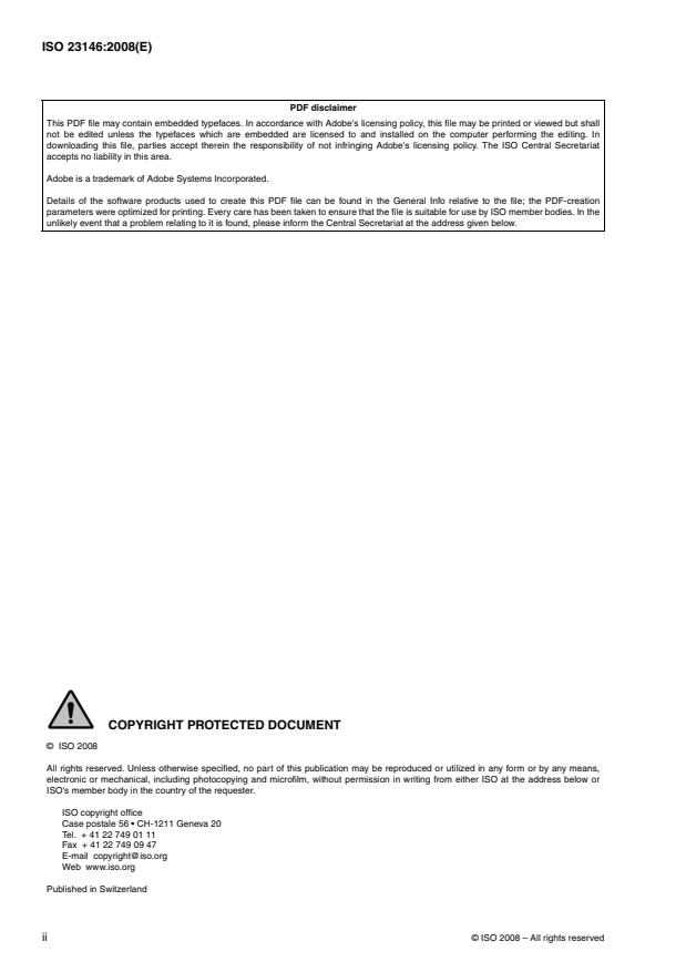 Iso 3146 ISO 23146:2008 - Fine ceramics (advanced ceramics, advanced technical
