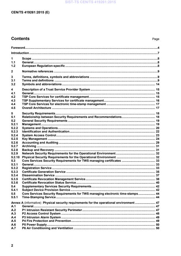 CEN/TS 419261:2015 TS CEN/TS 419261:2015 - BARVE - Page 4 preview
