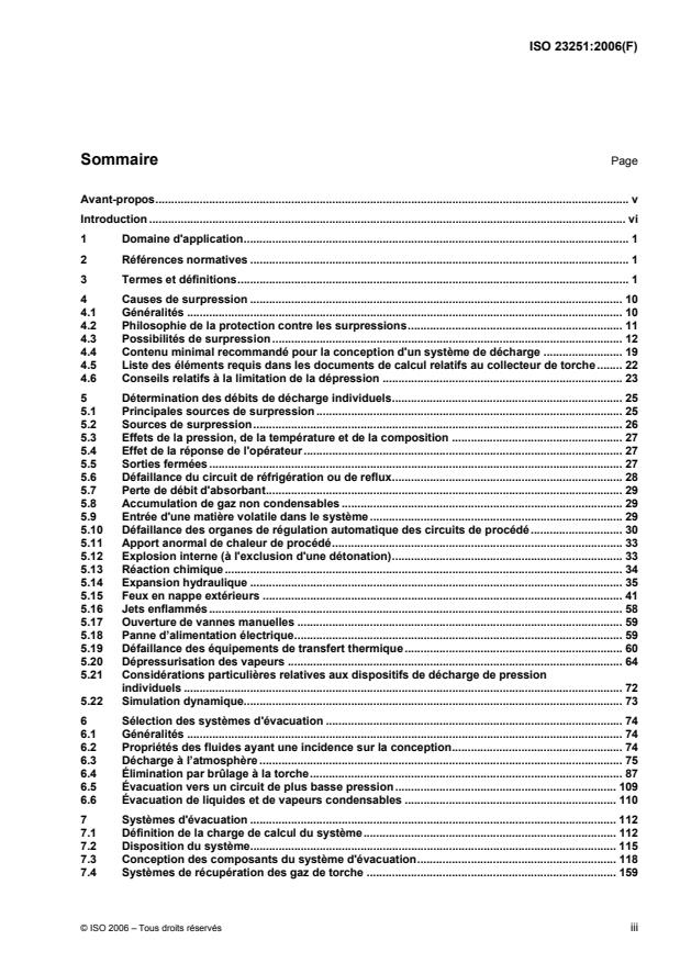 ISO 23251:2006 - Industries du pétrole, de la pétrochimie et du gaz naturel -- Systemes de dépressurisation et de protection contre les surpressions