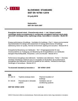 SIST EN 16798-1:2019 (DE) - BARVE - Page 1 preview