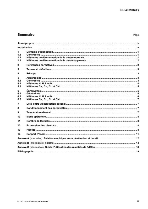 ISO 48:2007 - Caoutchouc vulcanisé ou thermoplastique -- Détermination de la dureté (dureté comprise entre 10 DIDC et 100 DIDC)
