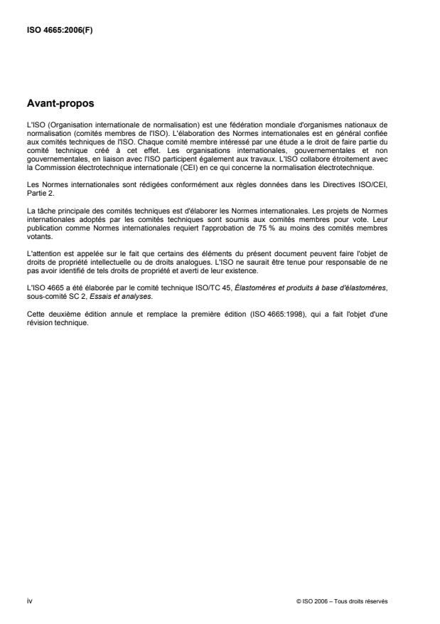 ISO 4665:2006 ISO 4665:2006 - Caoutchouc vulcanisé ou thermoplastique -- Résistance aux intempéries - Page 4 preview