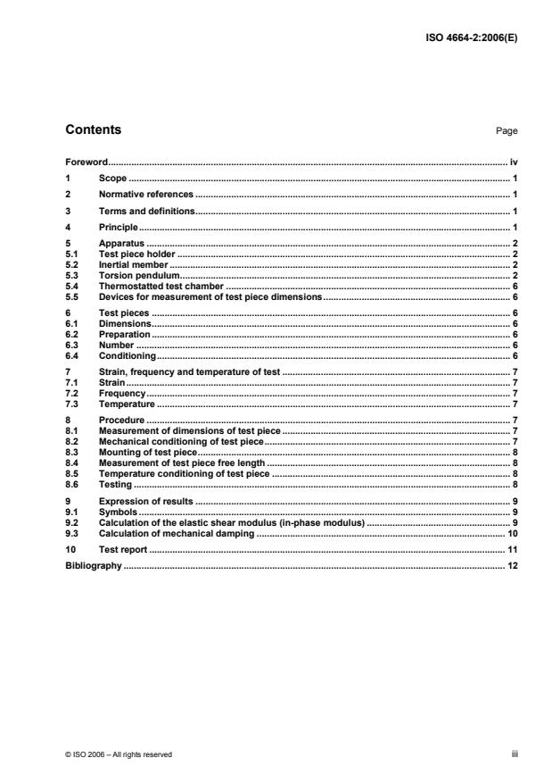 ISO 4664-2:2006 - Rubber, vulcanized or thermoplastic -- Determination of dynamic properties