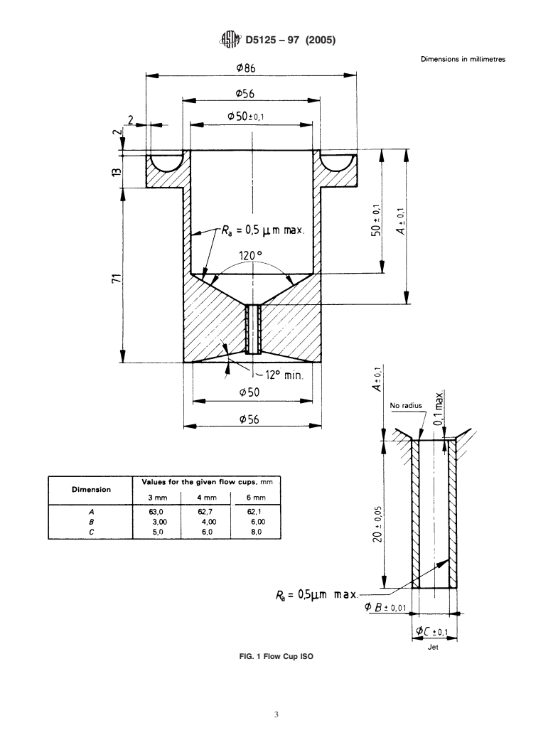 ASTM D5125-97(2005) - Standard Test Method for Viscosity of Paints and Related Materials by ISO Flow Cups