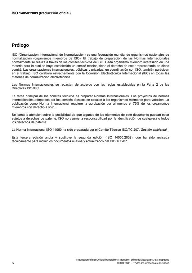 ISO 14050:2009 ISO 14050:2009 - Environmental management -- Vocabulary - Page 4 preview