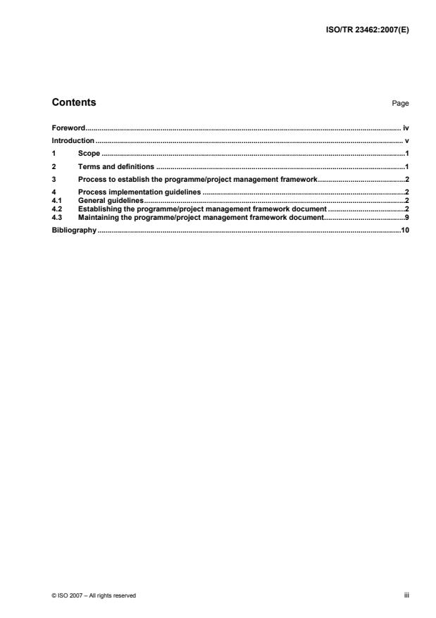ISO/TR 23462:2007 - Space systems -- Guidelines to define the management framework for a space project