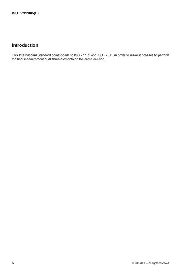 ISO 779:2005 ISO 779:2005 - Paper, board and pulp -- Determination of acid-soluble iron - Page 4 preview