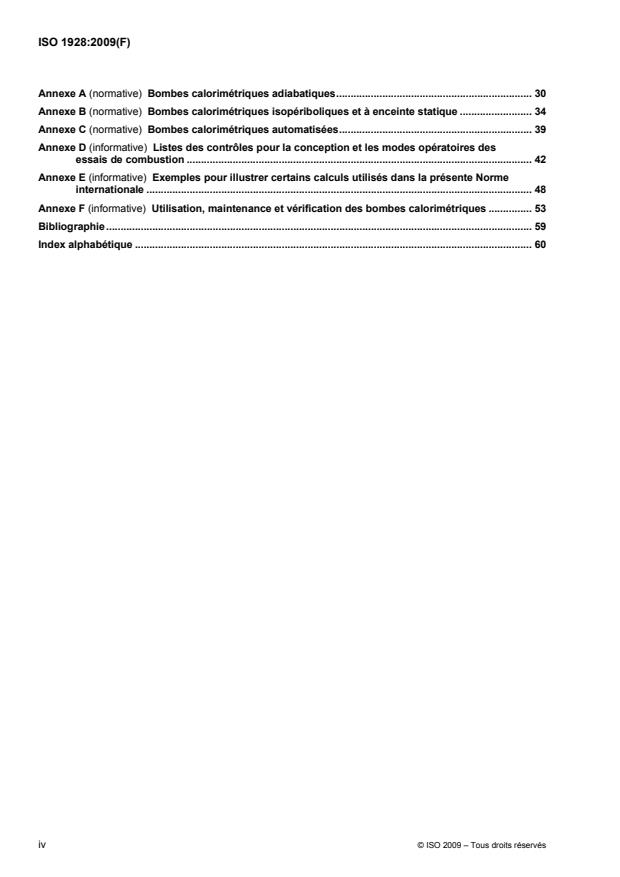 ISO 1928:2009 ISO 1928:2009 - Combustibles minéraux solides -- Détermination du pouvoir calorifique supérieur par la méthode de la bombe calorimétrique et calcul du pouvoir calorifique inférieur - Page 4 preview