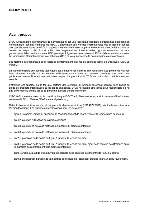 ISO 4671:2007 ISO 4671:2007 - Tuyaux et flexibles en caoutchouc et en plastique -- Méthodes de mesurage des dimensions des tuyaux et de la longueur des flexibles - Page 4 preview