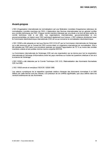 ISO 10526:2007 - Illuminants colorimétriques normalisés CIE