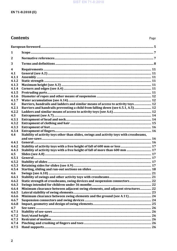 SIST EN 71-8:2018 SIST EN 71-8:2018 - BARVE - Page 4 preview