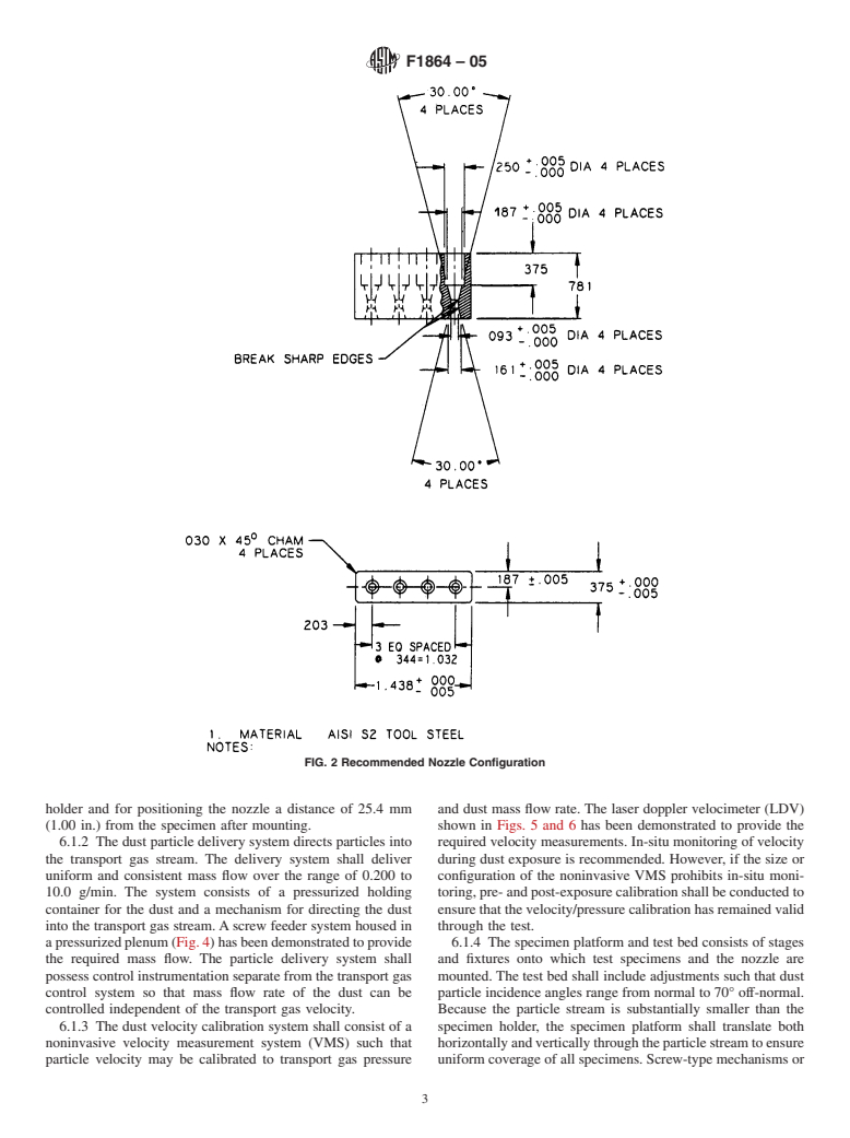 ASTM F1864-05 - Standard Test Method for Dust Erosion Resistance of Optical and Infrared Transparent Materials and Coatings