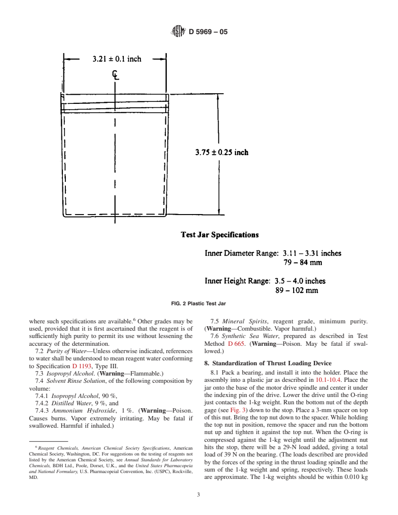 ASTM D5969-05 - Standard Test Method for Corrosion-Preventive Properties of Lubricating Greases in Presence of Dilute Synthetic Sea Water Environments