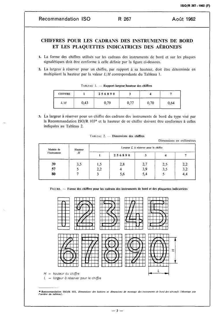 ISO/R 267:1962 - Withdrawal of ISO/R 267-1962
Released:8/1/1962