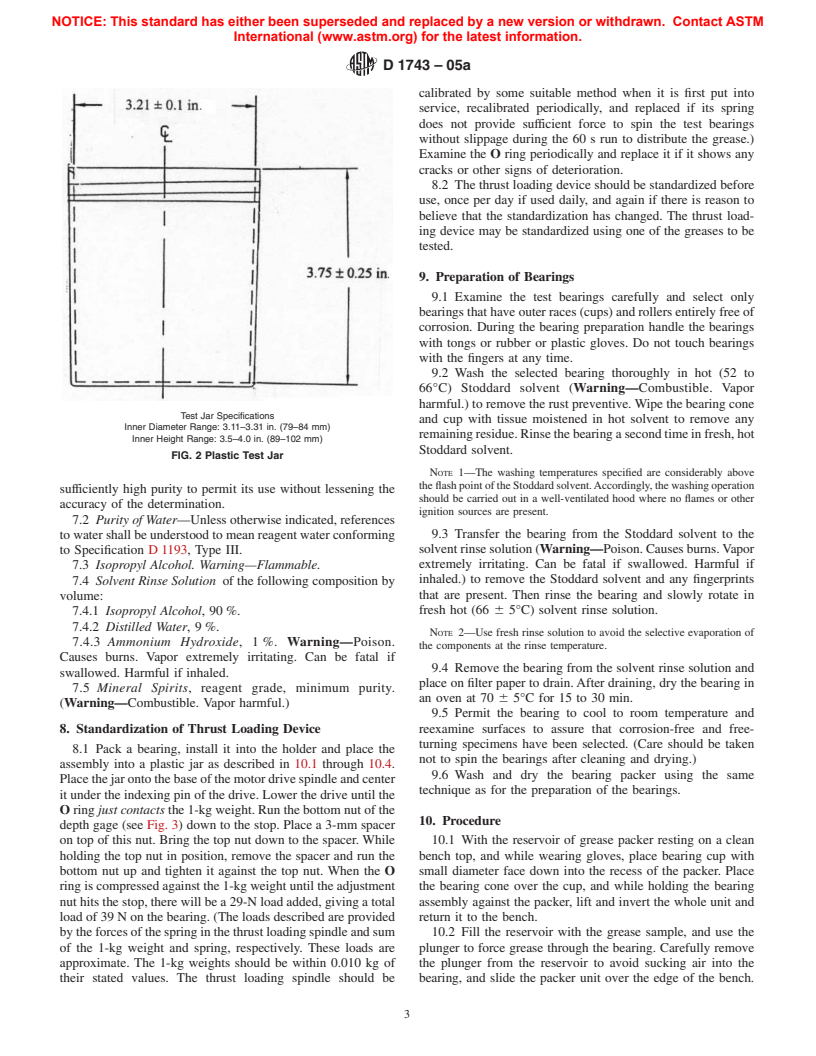 ASTM D1743-05a - Standard Test Method for Determining Corrosion Preventive Properties of Lubricating Greases