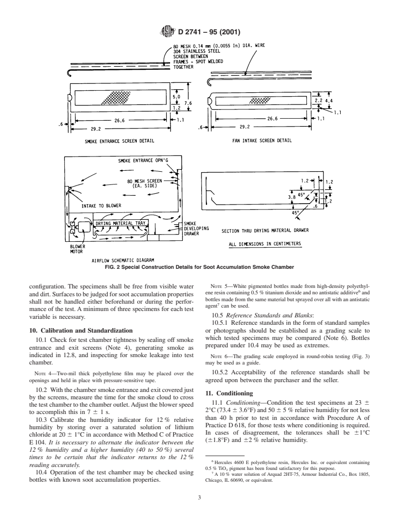 ASTM D2741-95(2001) - Standard Test Method for Susceptibility of Polyethylene Bottles to Soot Accumulation