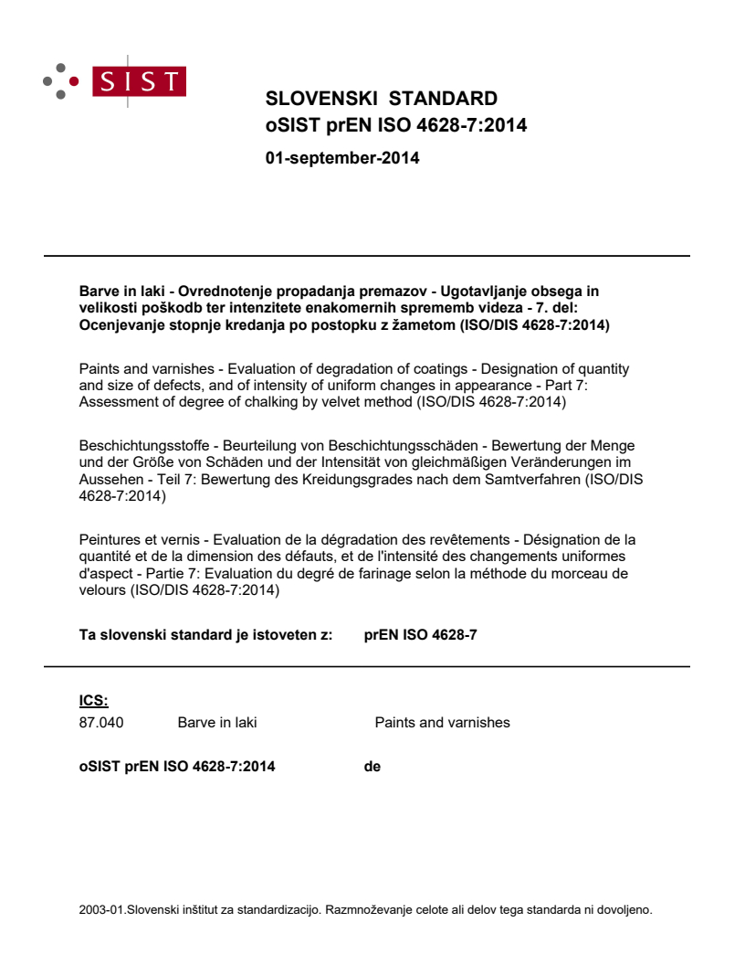 prEN ISO 4628-7:2014