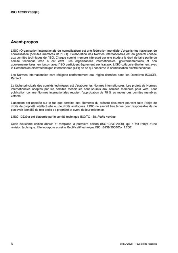 ISO 10239:2008 ISO 10239:2008 - Petits navires -- Installations alimentées en gaz de pétrole liquéfiés (GPL) - Page 4 preview