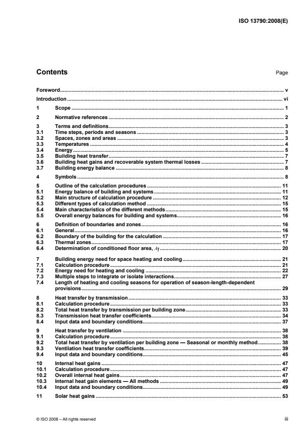 ISO 13790:2008 - Energy performance of buildings -- Calculation of energy use for space heating and cooling