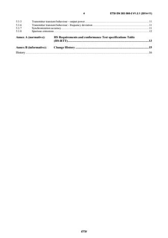 SIST EN 303 098-2 V1.2.1:2015 ETSI EN 303 098-2 V1.2.1 (2014-11) - Electromagnetic compatibility and Radio spectrum Matters (ERM); Maritime low power personal locating devices employing AIS; Part 2: Harmonized EN covering the essential requirements of article 3.2 of the R&TTE Directive - Page 4 preview