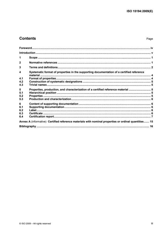 ISO 15194:2009 - In vitro diagnostic medical devices -- Measurement of quantities in samples of biological origin -- Requirements for certified reference materials and the content of supporting documentation