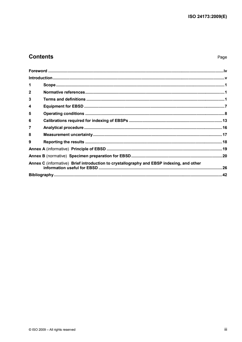 ISO 24173:2009 - Microbeam analysis — Guidelines for orientation measurement using electron backscatter diffraction
Released:9/14/2009