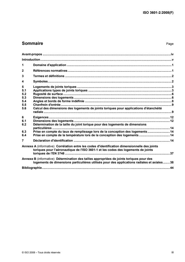 ISO 3601-2:2008 - Transmissions hydrauliques et pneumatiques -- Joints toriques
