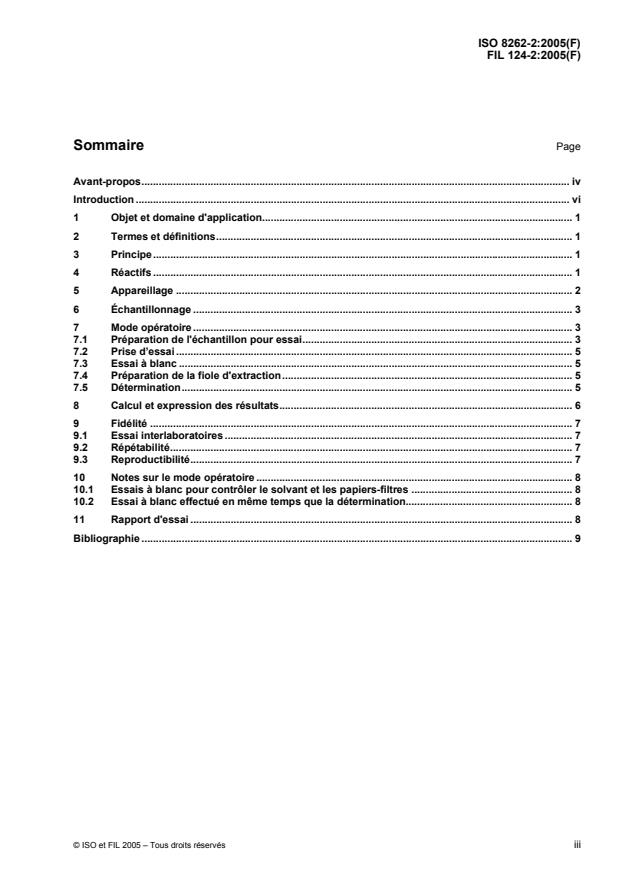 ISO 8262-2:2005 - Produits laitiers et produits a base de lait -- Détermination de la teneur en matiere grasse par la méthode gravimétrique Weibull-Berntrop (Méthode de référence)