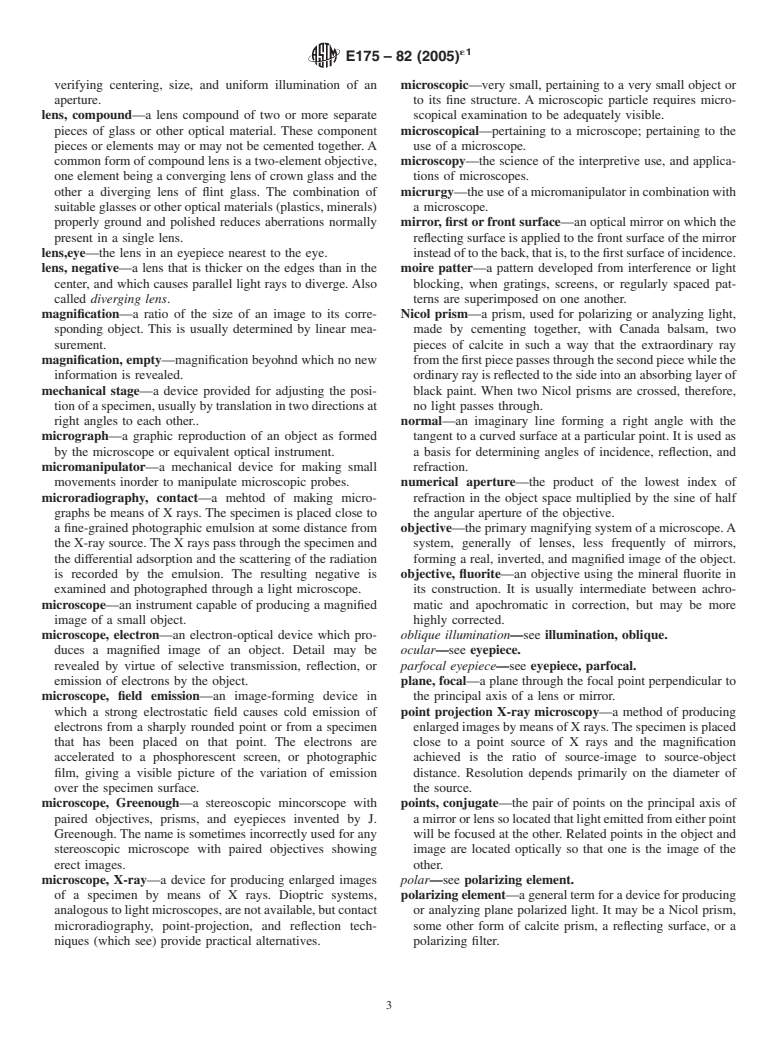 ASTM E175-82(2005)e1 - Standard Terminology of Microscopy