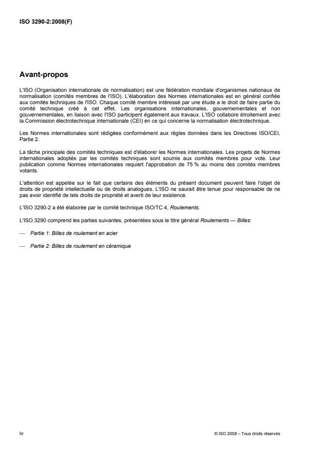 ISO 3290-2:2008 ISO 3290-2:2008 - Roulements -- Billes - Page 4 preview