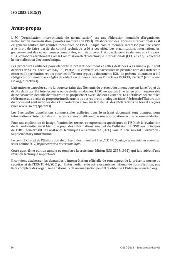 ISO 2553:2013 ISO 2553:2013 - Soudage et techniques connexes -- Représentations symboliques sur les dessins -- Joints soudés - Page 4 preview