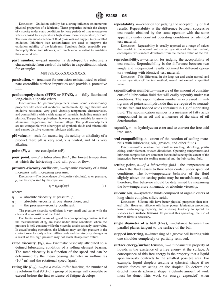 ASTM F2488-05 - Standard Terminology for Rolling Element Bearings