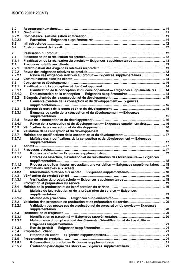 ISO/TS 29001:2007 ISO/TS 29001:2007 - Industries du pétrole, de la pétrochimie et du gaz naturel -- Systemes de management de la qualité spécifiques au secteur -- Exigences pour les organismes de fourniture de produits et de services - Page 4 preview