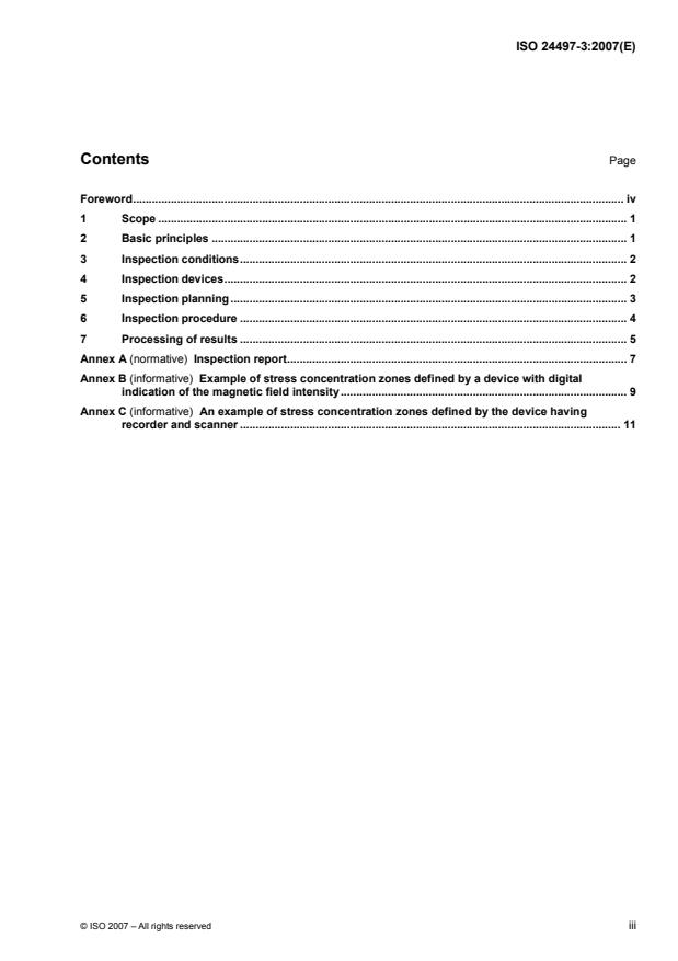 ISO 24497-3:2007 - Non-destructive testing -- Metal magnetic memory