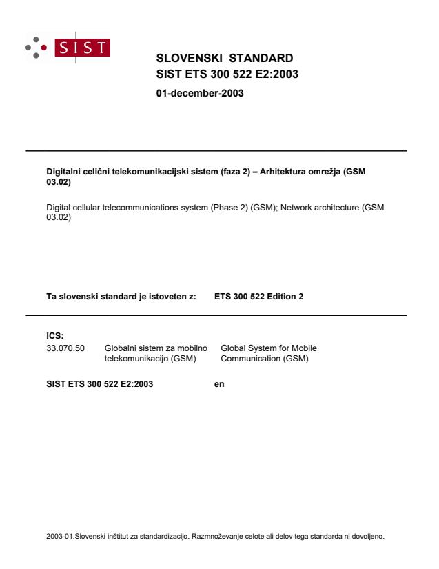 ETS 300 522 E2:2003
