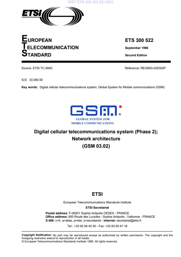 ETS 300 522 E2:2003