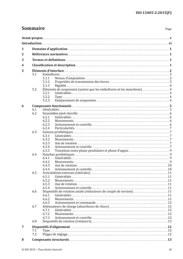 ISO 13405-2:2015 - Protheses et ortheses -- Classification et description des composants de protheses