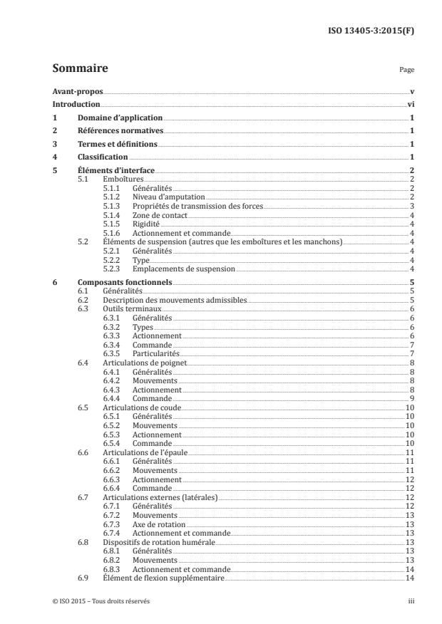 ISO 13405-3:2015 - Protheses et ortheses -- Classification et description des composants de protheses