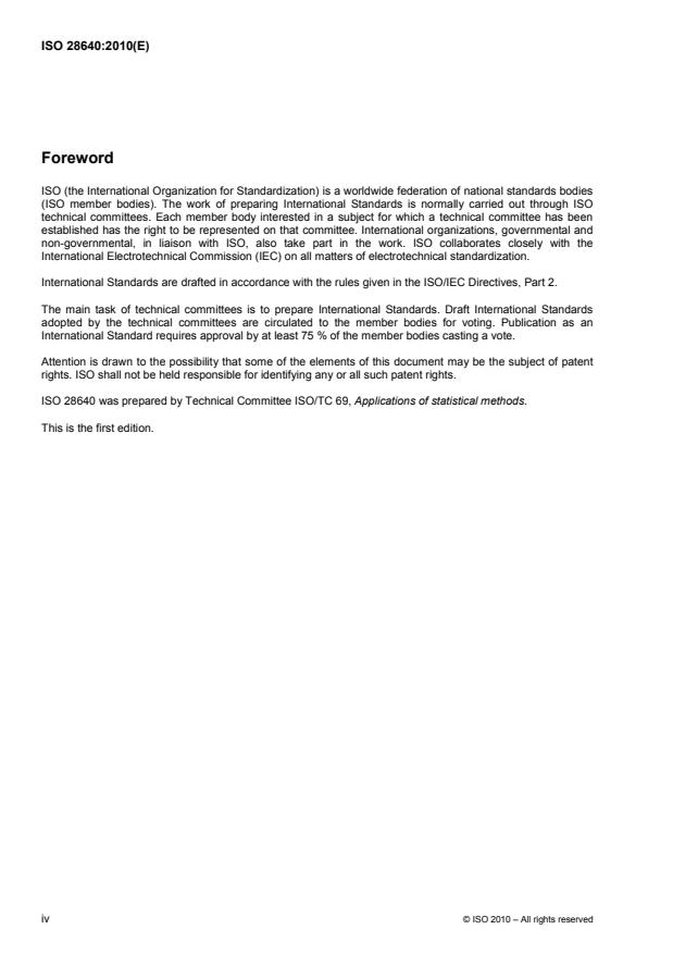 ISO 28640:2010 ISO 28640:2010 - Random variate generation methods - Page 4 preview