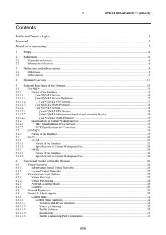 ETSI GS NFV-INF 005 V1.1.1 (2014-12) - Network Functions Virtualisation (NFV); Infrastructure; Network Domain